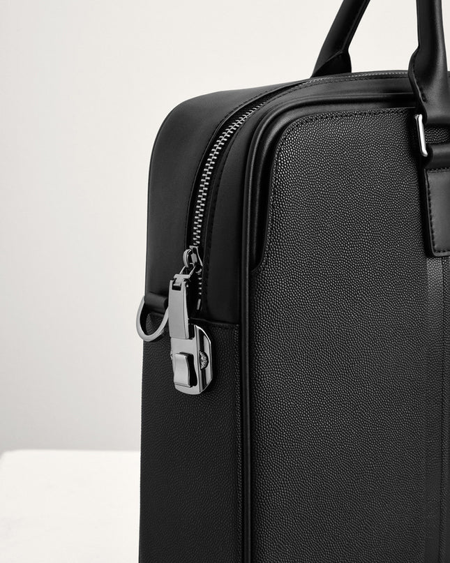 Leather Briefcase with Lock