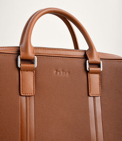 Leather Briefcase with Lock