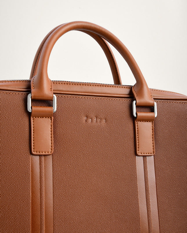 Leather Briefcase with Lock