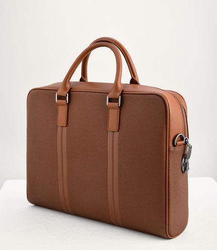 Leather Briefcase with Lock