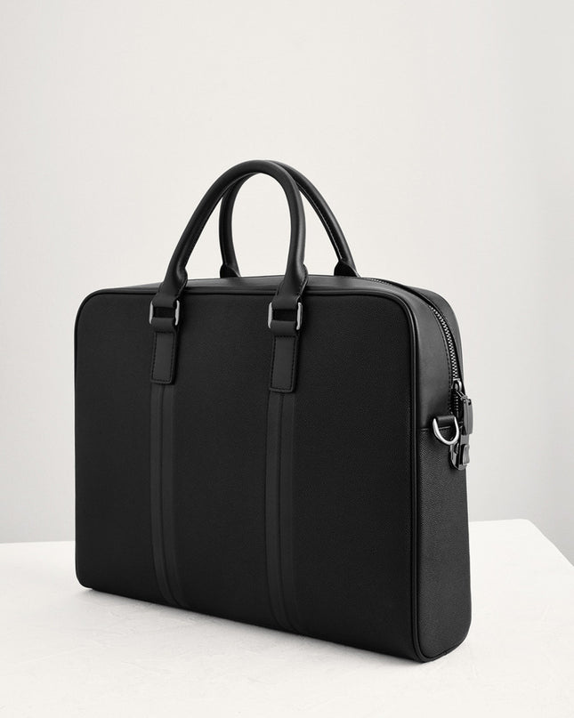 Leather Briefcase with Lock