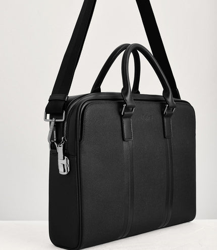 Leather Briefcase with Lock