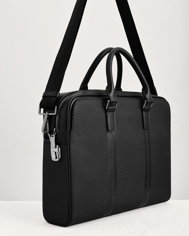 Leather Briefcase with Lock