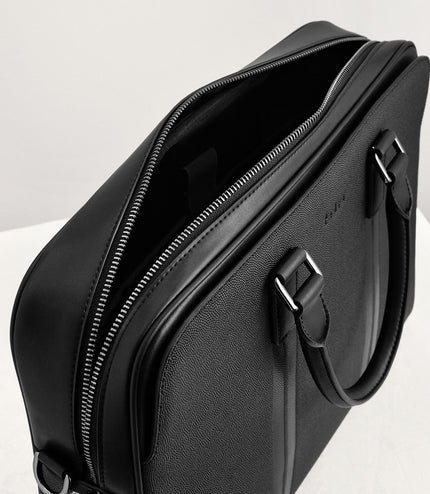 Leather Briefcase with Lock