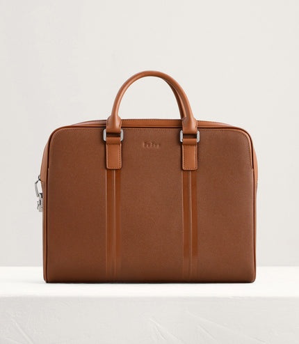 Leather Briefcase with Lock