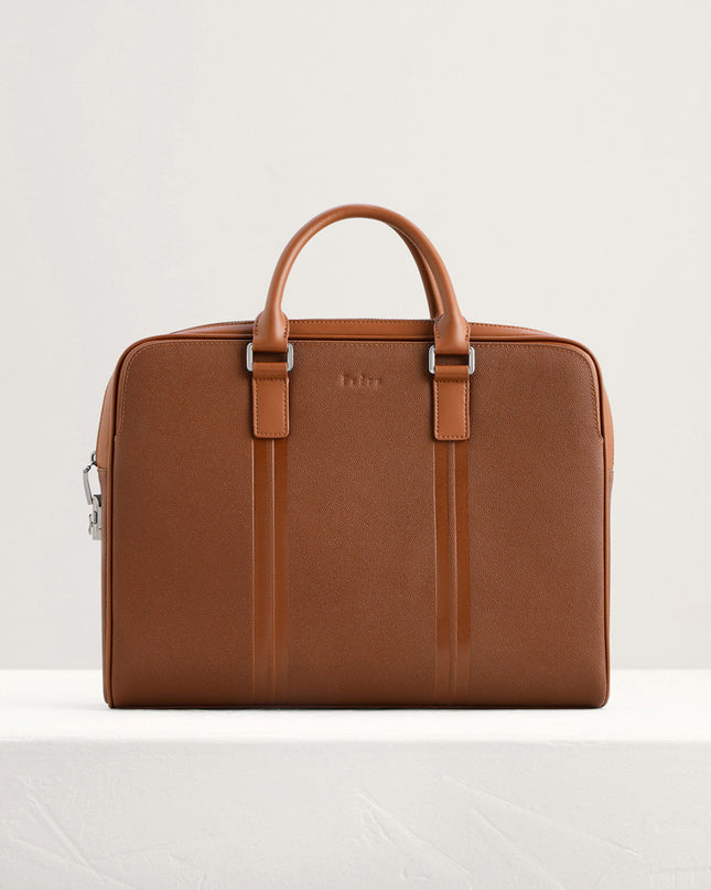 Leather Briefcase with Lock