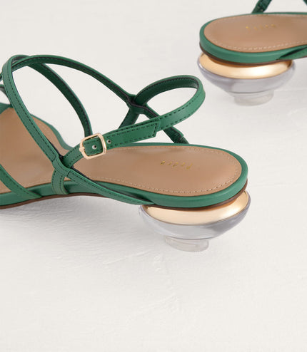 Strappy Heeled Slingback Sandals