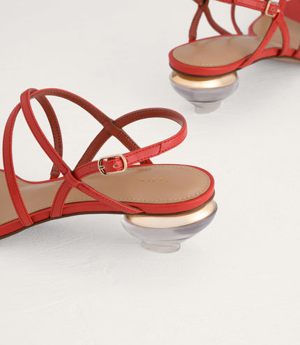Strappy Heeled Slingback Sandals