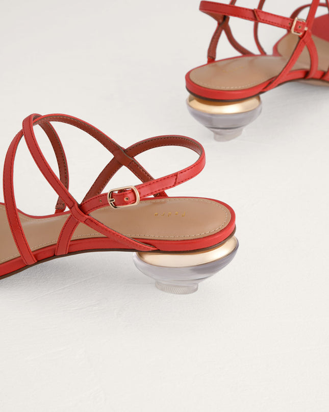 Strappy Heeled Slingback Sandals