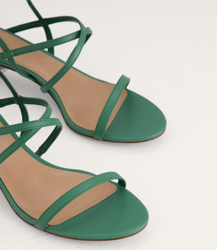 Strappy Heeled Slingback Sandals