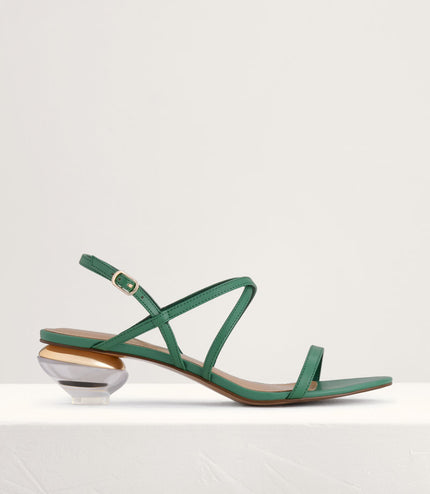 Strappy Heeled Slingback Sandals