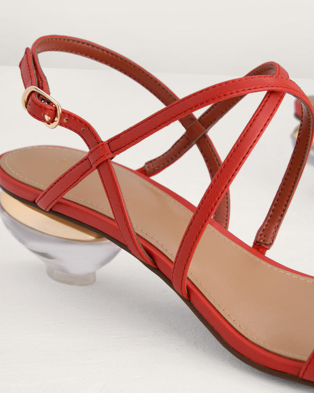 Strappy Heeled Slingback Sandals