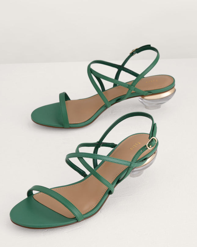 Strappy Heeled Slingback Sandals
