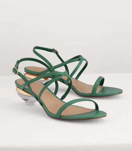 Strappy Heeled Slingback Sandals