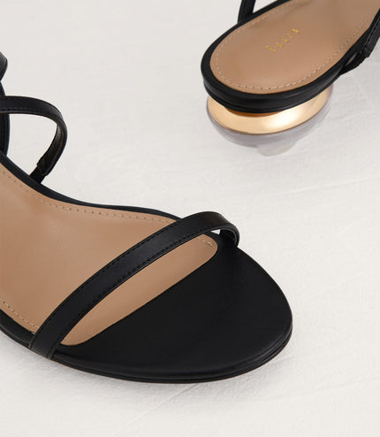 Strappy Heeled Slingback Sandals