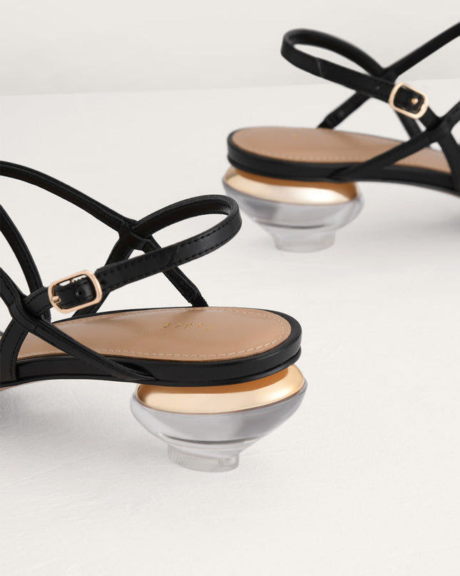 Strappy Heeled Slingback Sandals