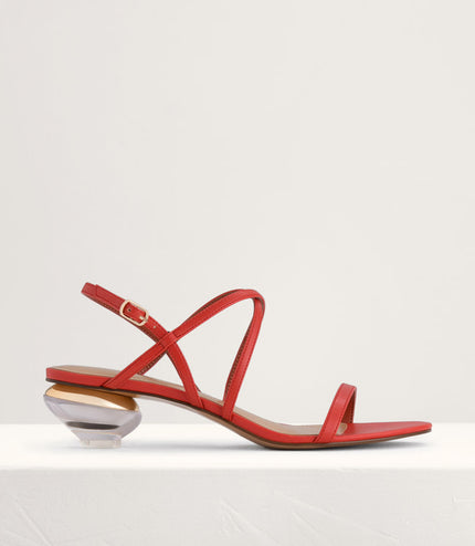 Strappy Heeled Slingback Sandals