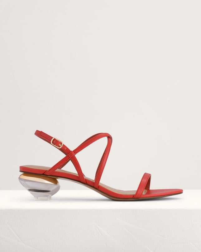 Strappy Heeled Slingback Sandals