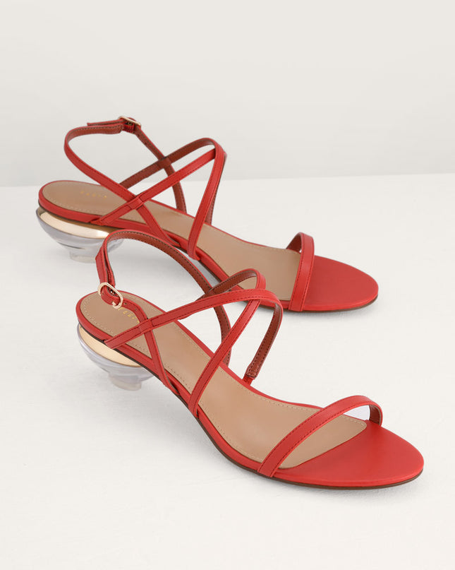 Strappy Heeled Slingback Sandals