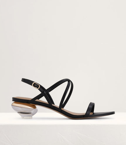 Strappy Heeled Slingback Sandals