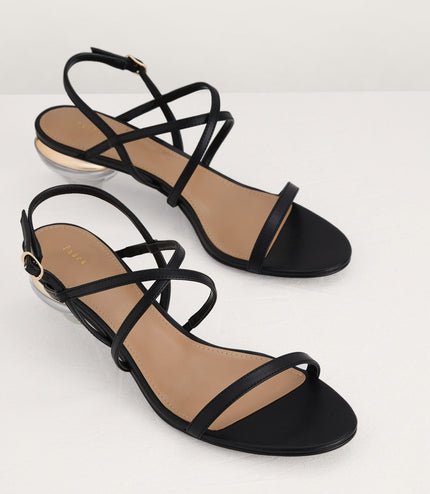 Strappy Heeled Slingback Sandals