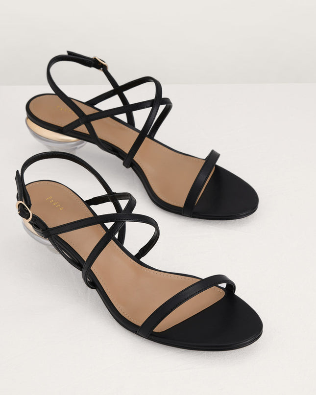 Strappy Heeled Slingback Sandals