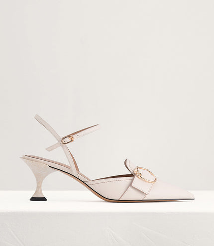 Buckle Slingback Pumps
