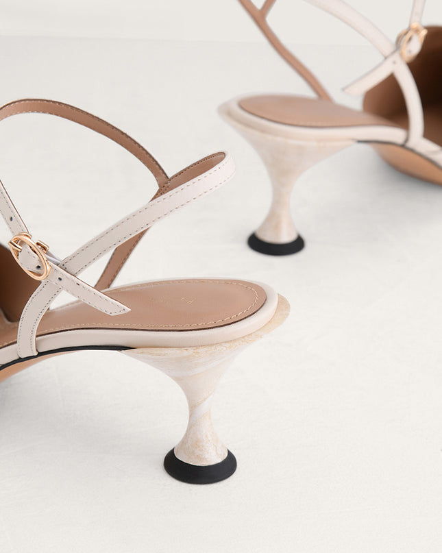Buckle Slingback Pumps