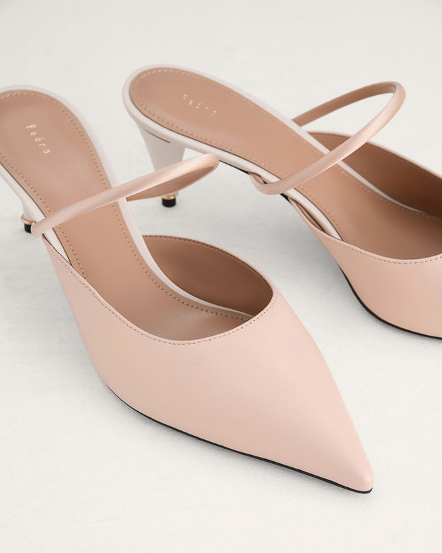 Satin Heeled Mules