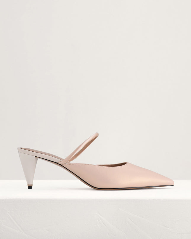 Satin Heeled Mules