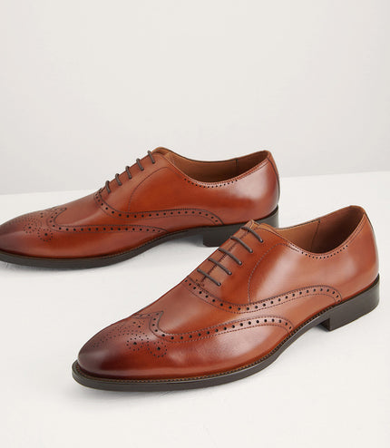 Brogue Leather Oxfords