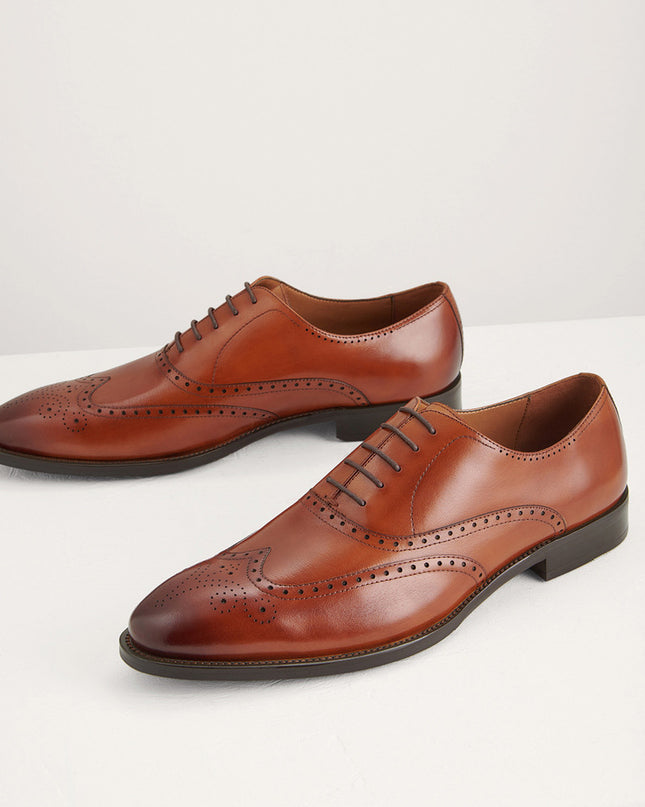 Brogue Leather Oxfords