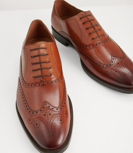 Brogue Leather Oxfords