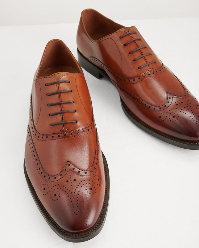 Brogue Leather Oxfords