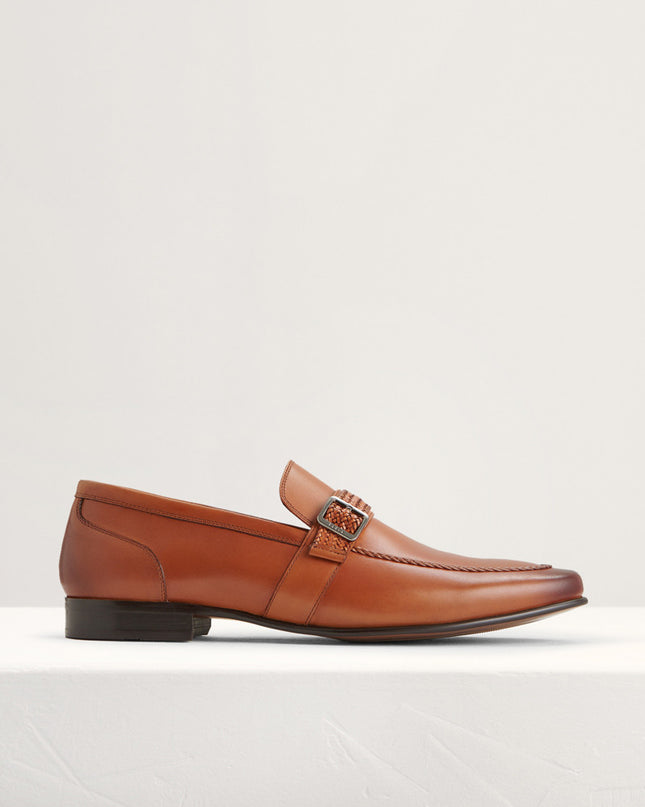 Buckled Leather Loafers