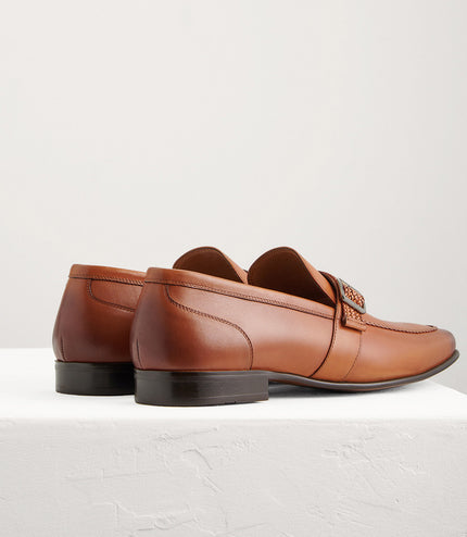 Buckled Leather Loafers