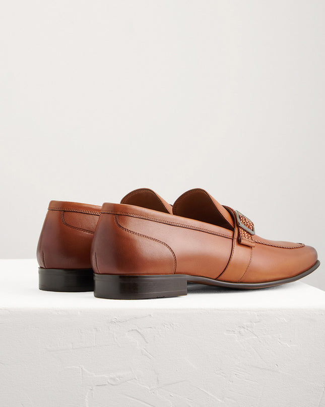 Buckled Leather Loafers