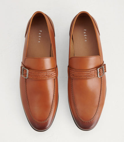 Buckled Leather Loafers