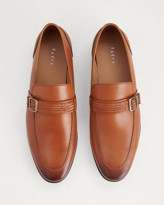Buckled Leather Loafers