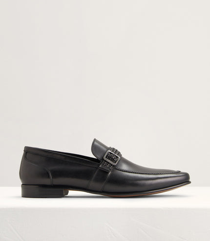 Buckled Leather Loafers