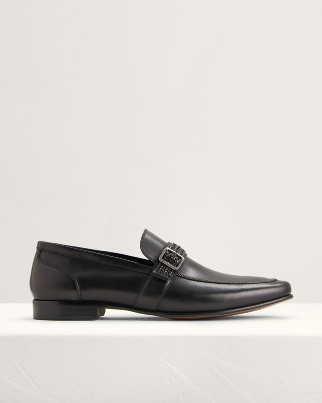 Buckled Leather Loafers