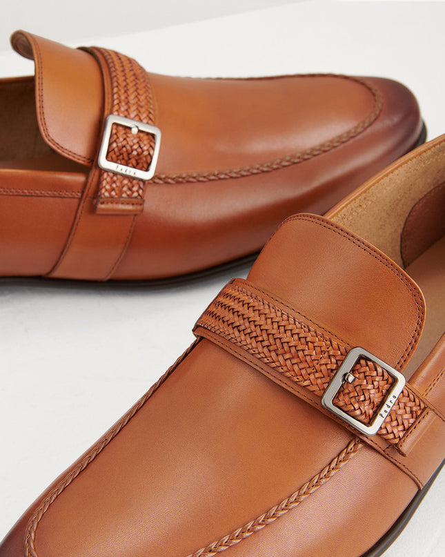 Buckled Leather Loafers
