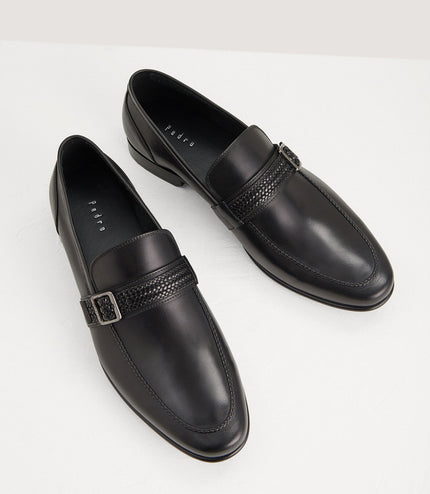 Buckled Leather Loafers
