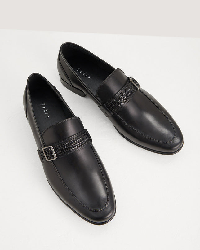 Buckled Leather Loafers