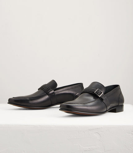 Buckled Leather Loafers
