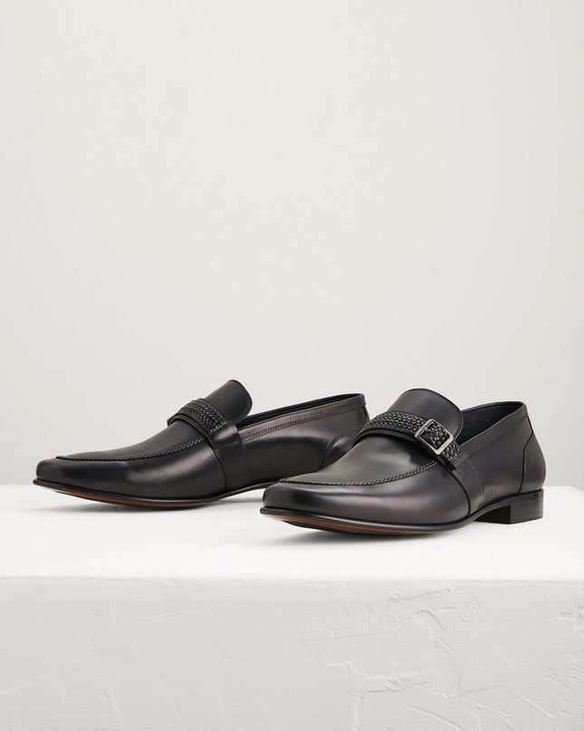 Buckled Leather Loafers