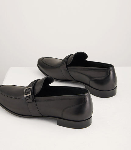 Buckled Leather Loafers