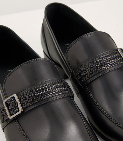 Buckled Leather Loafers