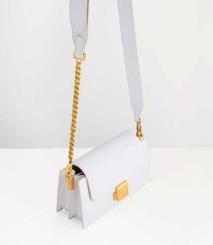 Gold Buckled Mini Shoulder Bag