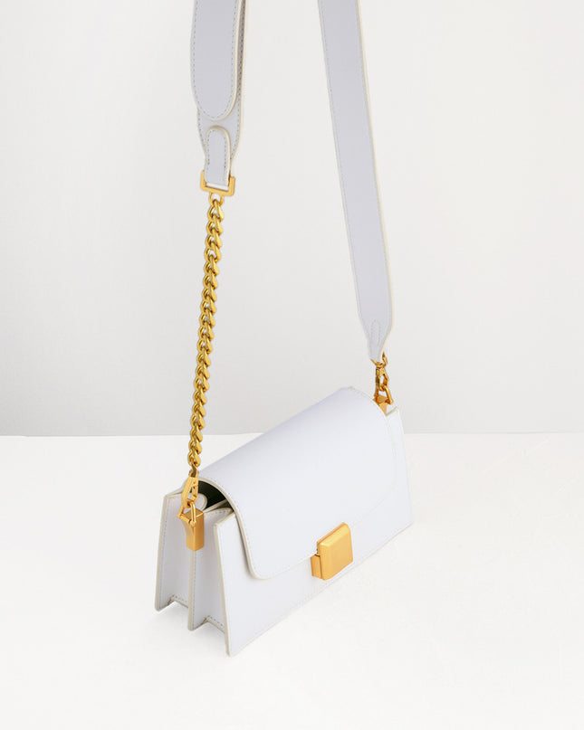 Gold Buckled Mini Shoulder Bag